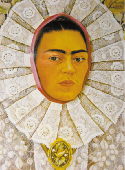 프리다 칼로 作 「자화상」 메이소나이트 유채, 50X39.5cm, 1948.