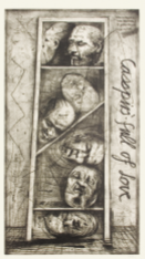 「Casspirs Full of Love」, drypoint etching, 167X94cm, 1989