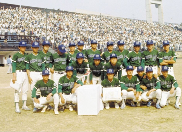 1986년 전국대학야구선수권대회 2위에 빛나는 야구부