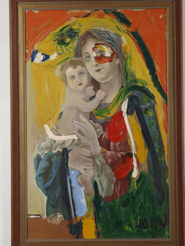 ①「세속의 마리아」, 1960, 캔버스에 유채, 81.5 x 51 cm, 욘 미술관 소장