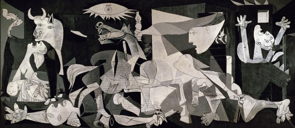 20세기 대표 화가 파블로 피카소의 '게르니카'는 상징주의 작품이다. 이는 전쟁으로 인한 죽음의 참상을 상징적으로 묘사한다. 사진출처 브리태니커 사전