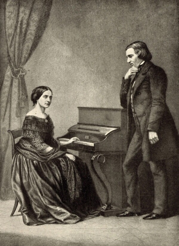 클라라 조제핀 비크와 로베르트 알렉산더 슈만은 어려움 끝에 사랑의 결실을 맺었다. 사진 출처 Britannica